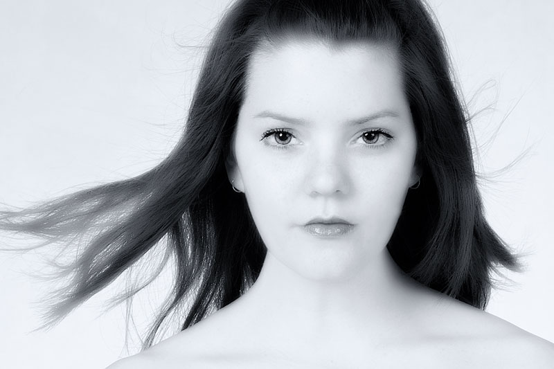 catchlights in studio portrait