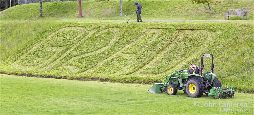 Grounds Keeper Lawn Art for Grad 2012