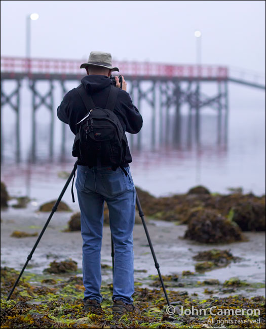 Larry Lindal at Fernwood Dock, Salt Spring Island