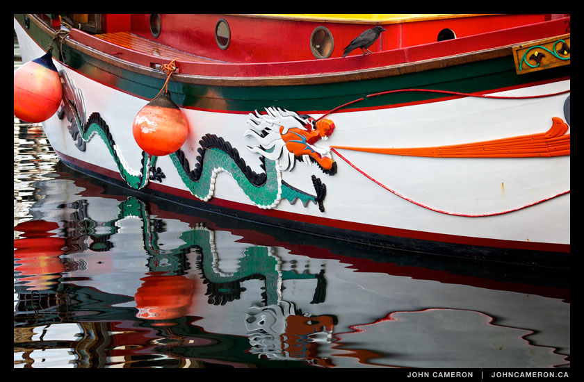 Dragon at the Ganges dock during workboat festival