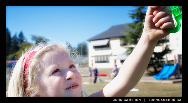 there's a kite up there, way up there