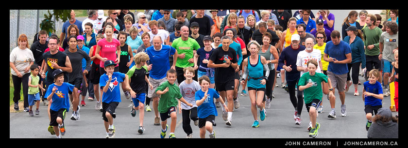 Terry Fox Run 2012 Salt Spring (run start photo)