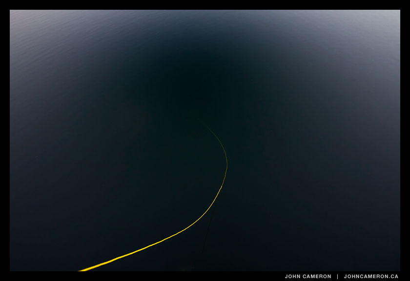 Yellow poly rope on Fernwood Dock