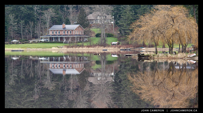 Winter Reflection St Mary Lake