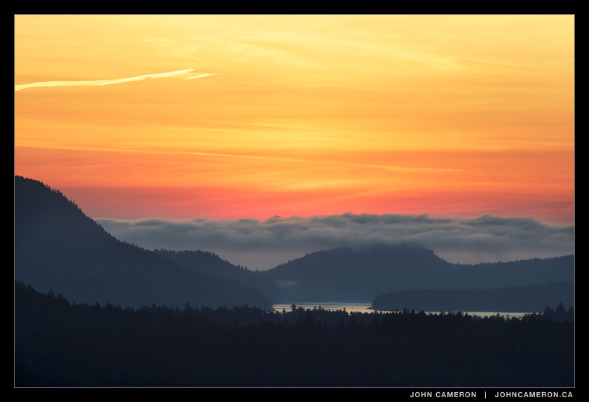 Twilight at Active Pass