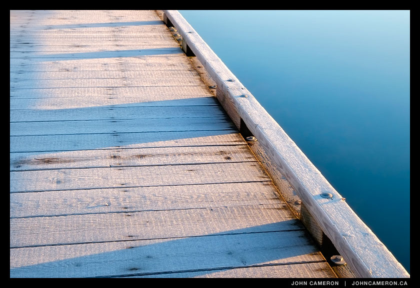 Frost on a Ganges Dock