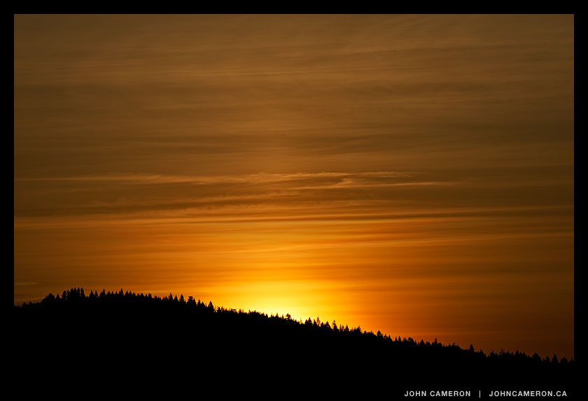 Sunrise over Galiano Island
