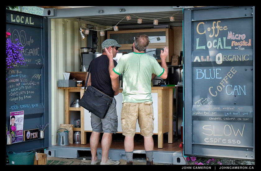 Man makes big order at slow espresso