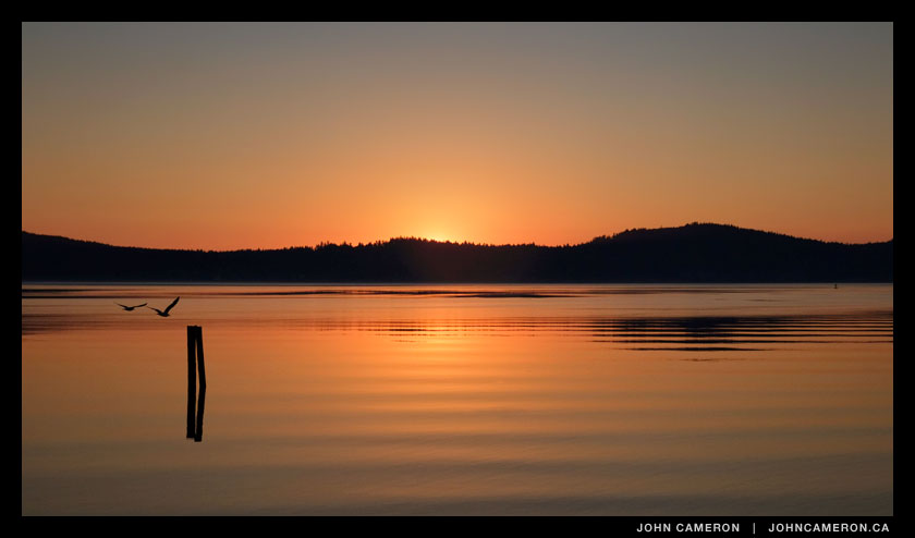 July sunrise at Salt Spring Island