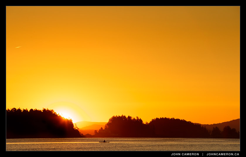 Kayak at Sunrise in Ganges