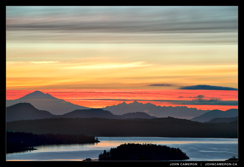 Another beautiful October Sunrise on Salt Spring Island