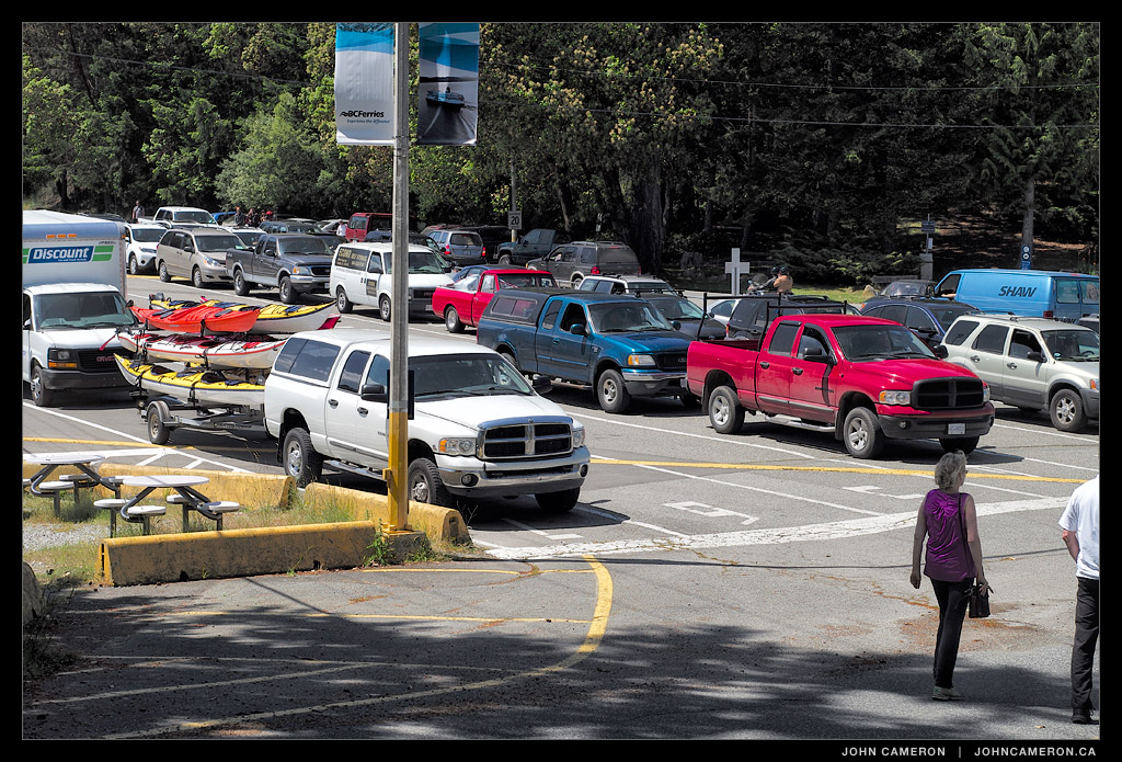 Leaving the Long Harbour Ferry Terminal on Salt Spring
