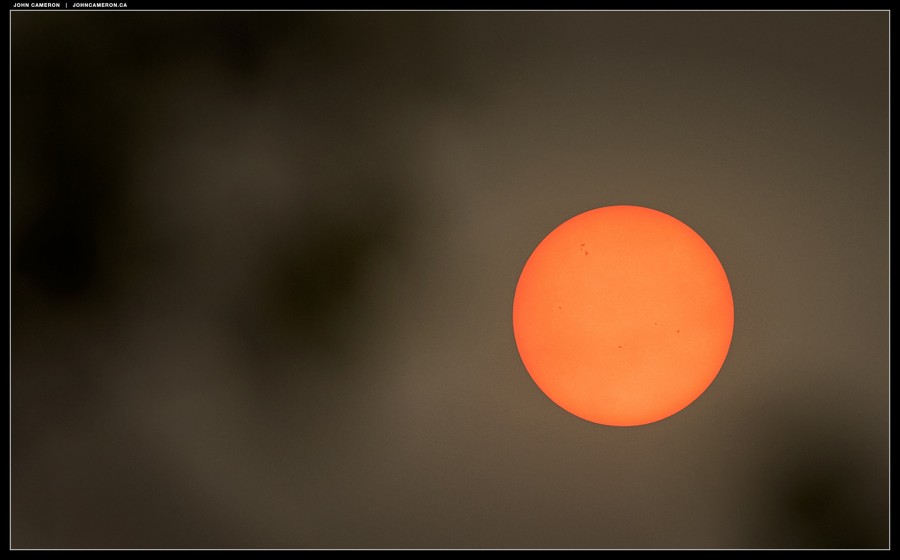 Sun and sky during wildfire season